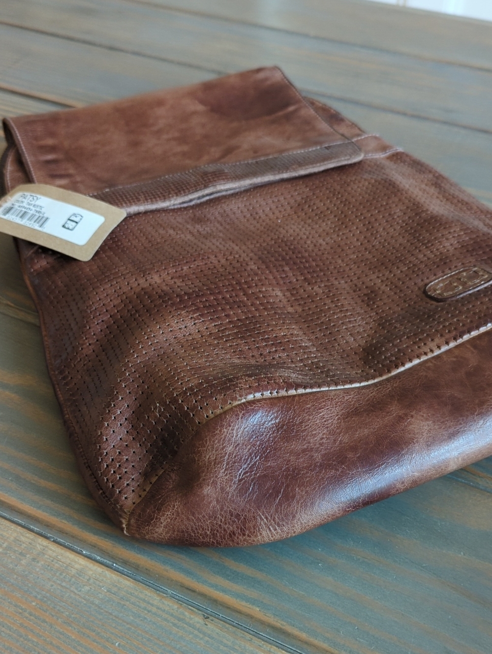 Bed|Stu “Patsy” Leather Backpack – Tan Rustic – Handcrafted & Gorgeous - Picture 4 of 13